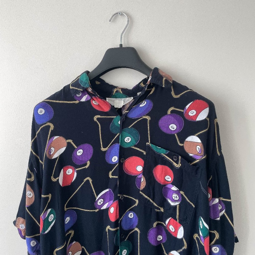 Vintage all over print 8balls shirt